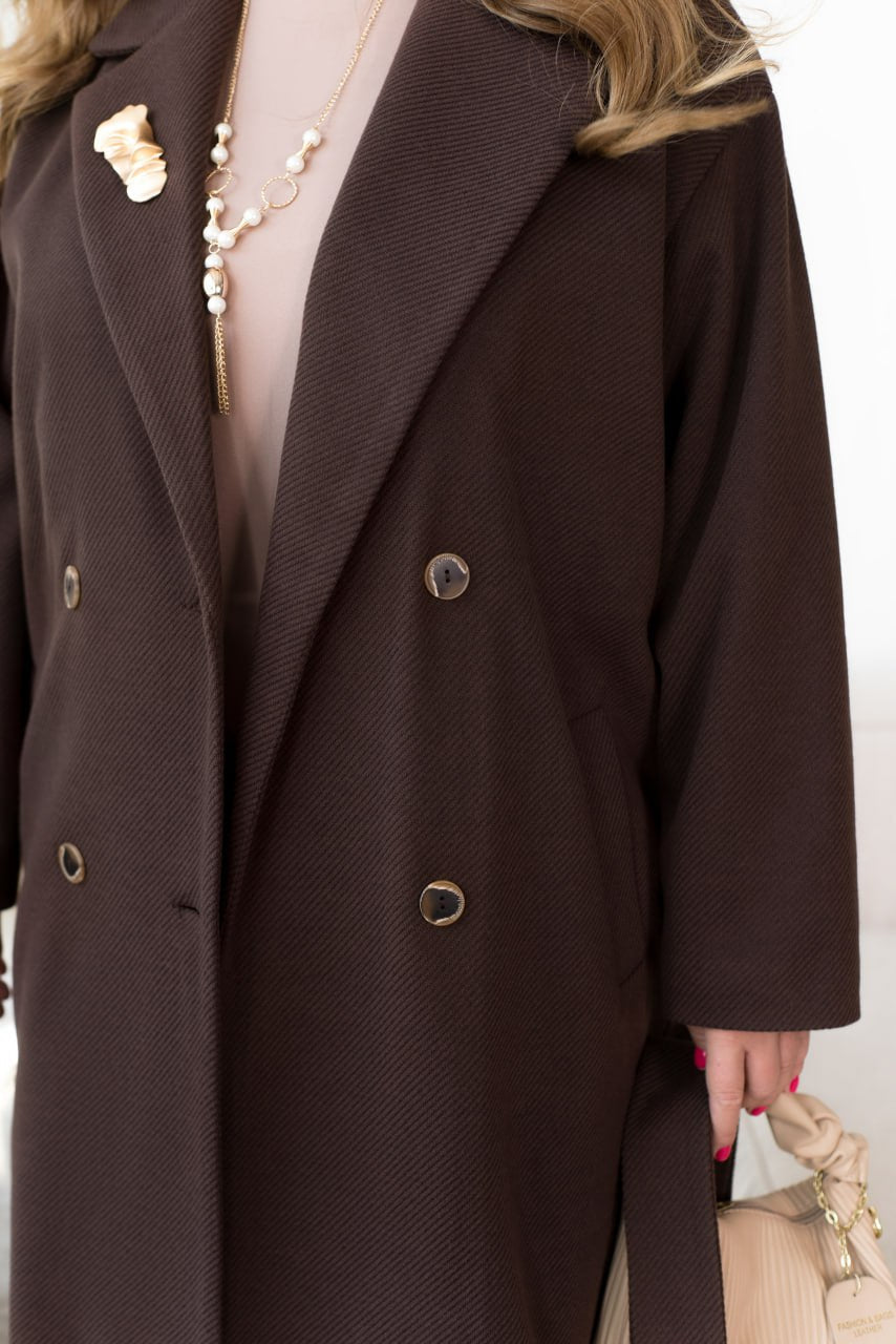 Long belted coat  - Twiggy Shop