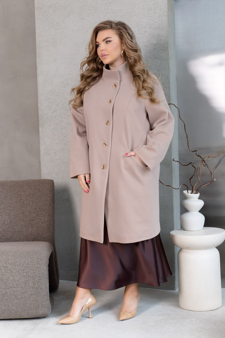 Long straight-cut coat  - Twiggy Shop