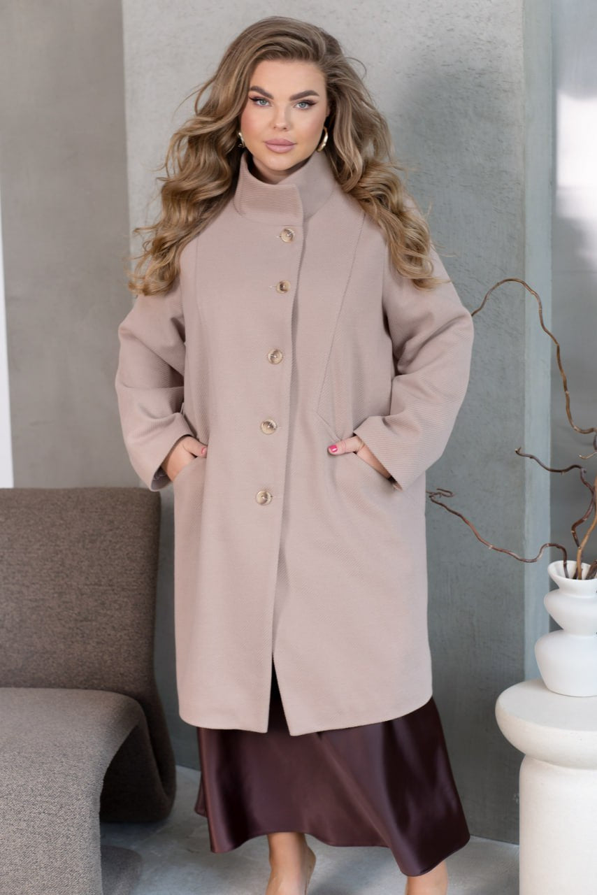 Long straight-cut coat  - Twiggy Shop