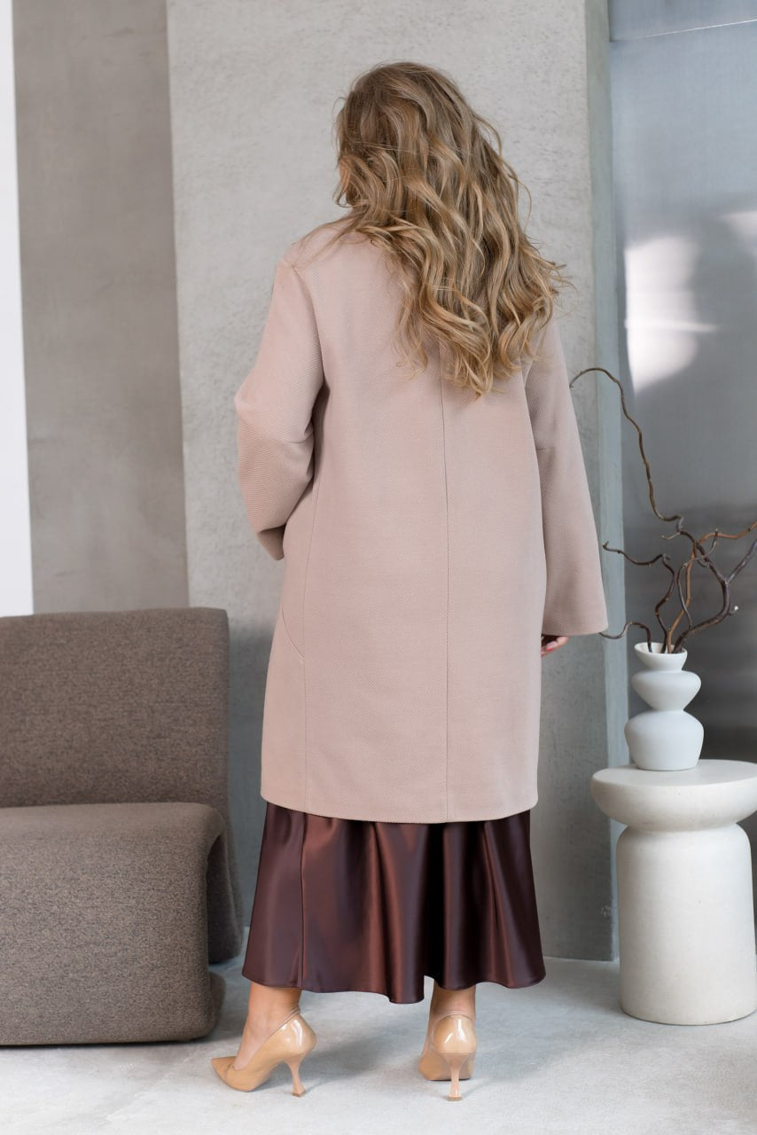 Long straight-cut coat  - Twiggy Shop