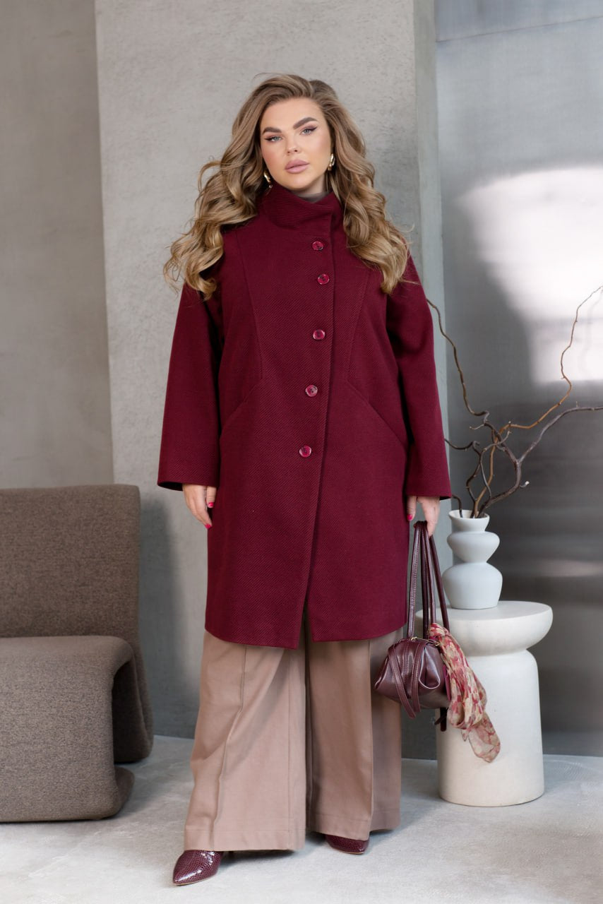 Long straight-cut coat  - Twiggy Shop