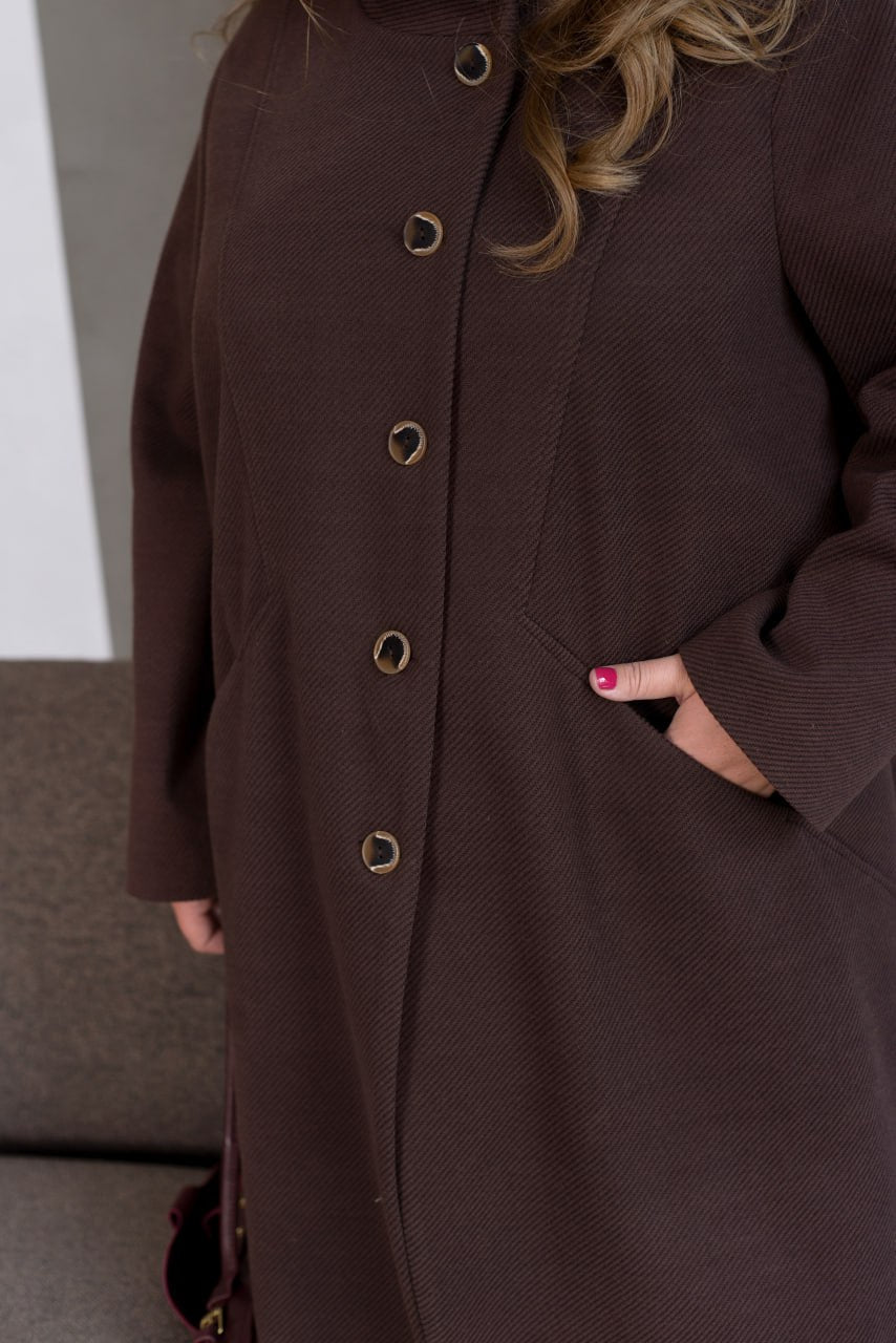 Long straight-cut coat  - Twiggy Shop