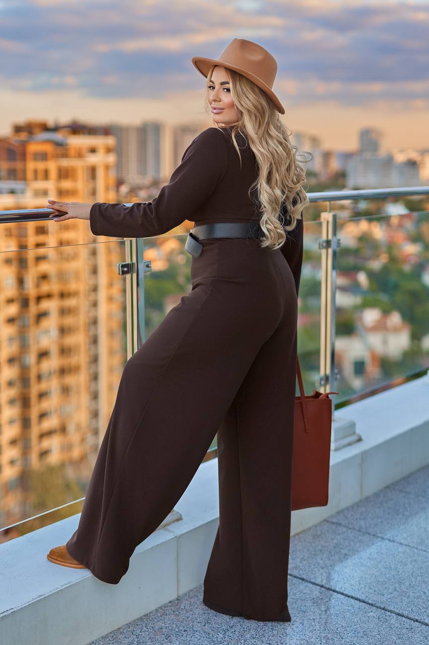 Jumpsuit with a belt  - Twiggy Shop