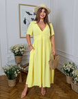 Vestido de crepé de verano