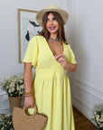 Vestido de crepé de verano