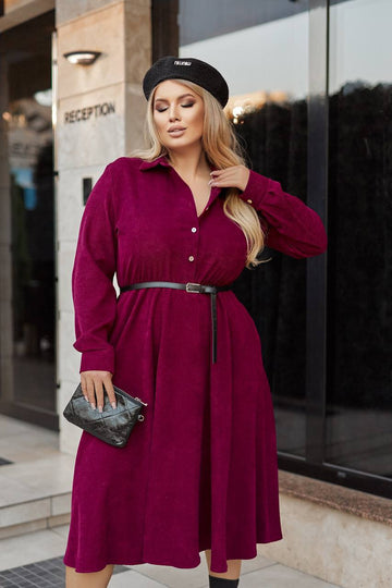 Ribbed velvet dress  - Twiggy Shop