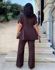 Set cu bluză Peplum
