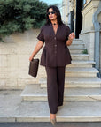 Set cu bluză Peplum