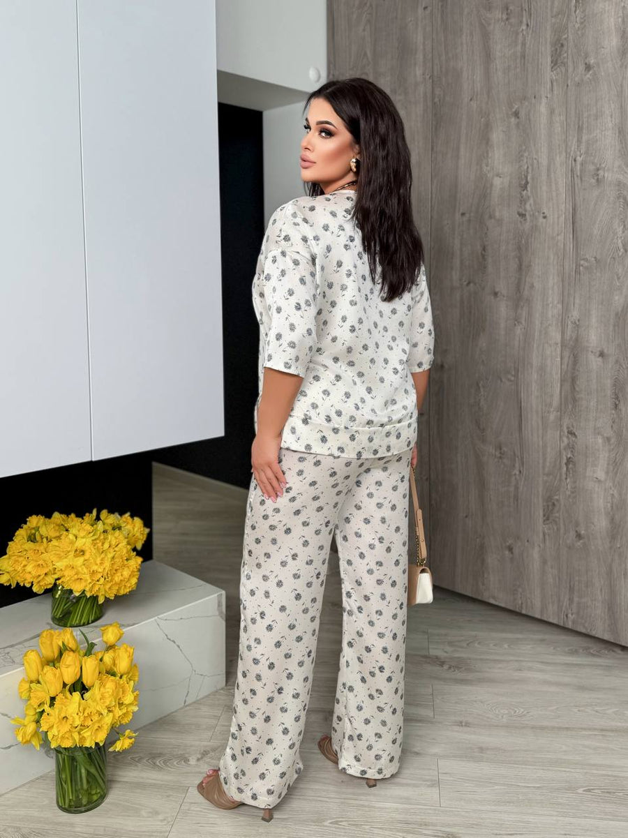 Silk floral set - Twiggy Shop