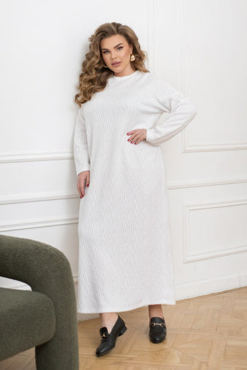 Midi dress made of soft knit  - Twiggy Shop