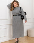 Midi dress made of soft knit  - Twiggy Shop