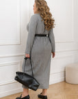 Midi dress made of soft knit  - Twiggy Shop