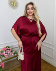 Satin set with a skirt , Composition 97% polyester и 3% elastane, елегантен и деликатен за специални поводи.