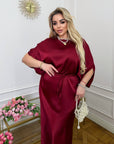Satin set with a skirt , White цвят, с деликатен дизайн и гладка текстура, подходящ за елегантен облеклитеlinen  стил.