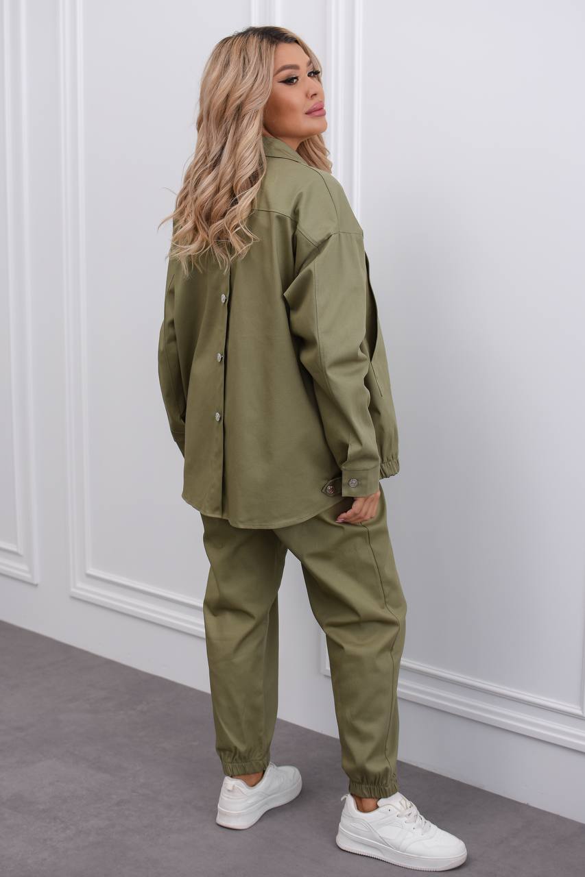 Denim set with buttons  - Twiggy Shop