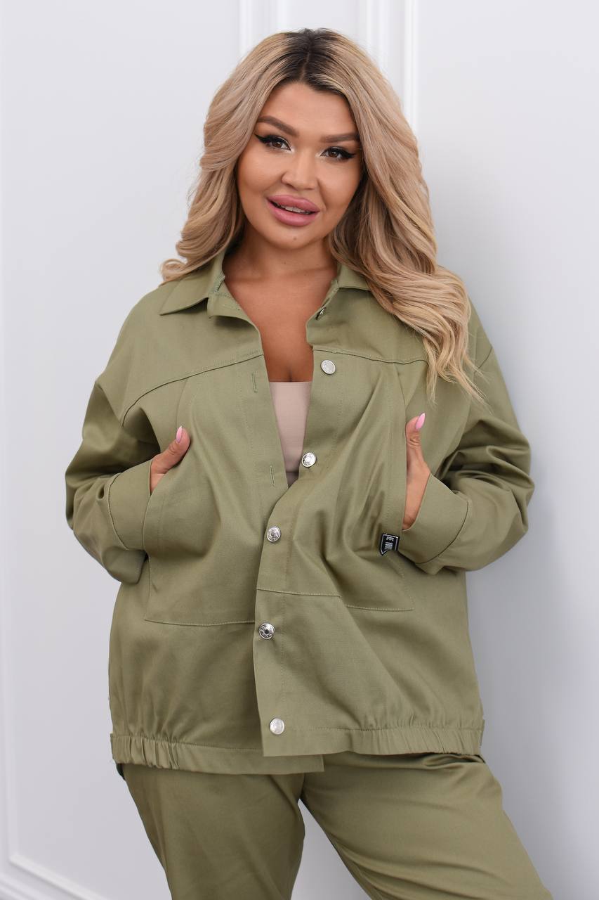 Denim set with buttons  - Twiggy Shop