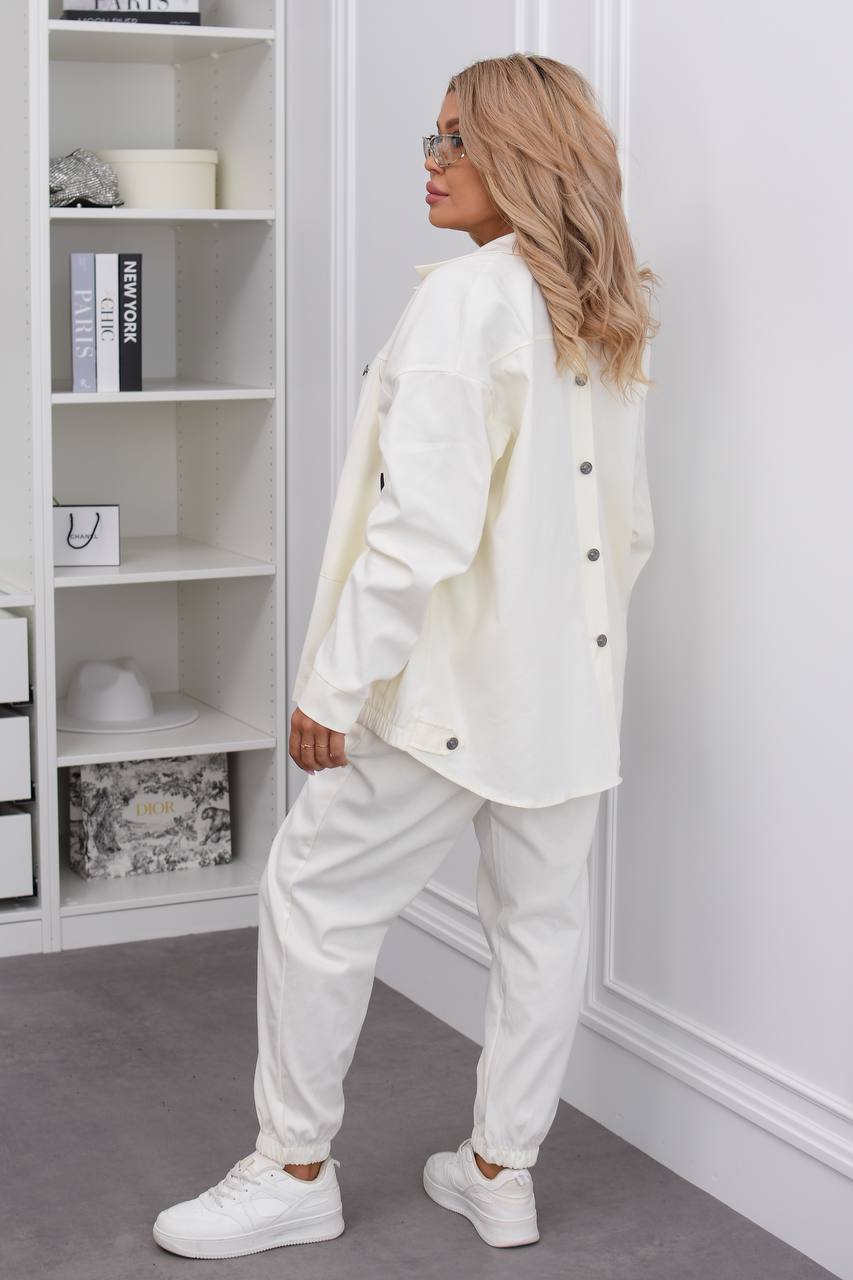 Denim set with buttons  - Twiggy Shop