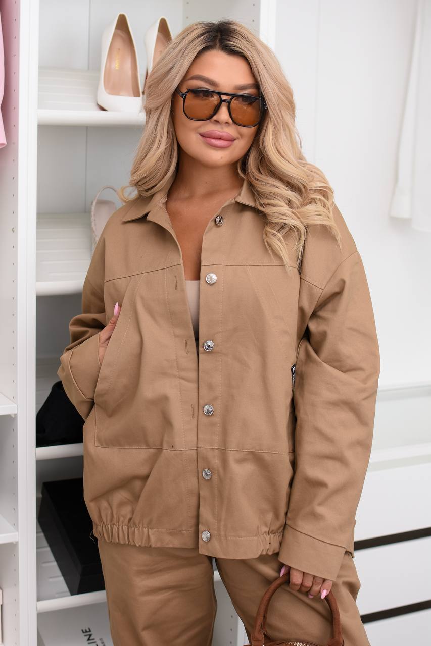 Denim set with buttons  - Twiggy Shop