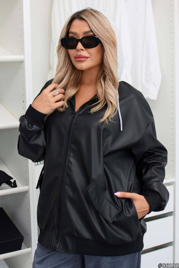 Hooded bomber jacket  - Twiggy Shop