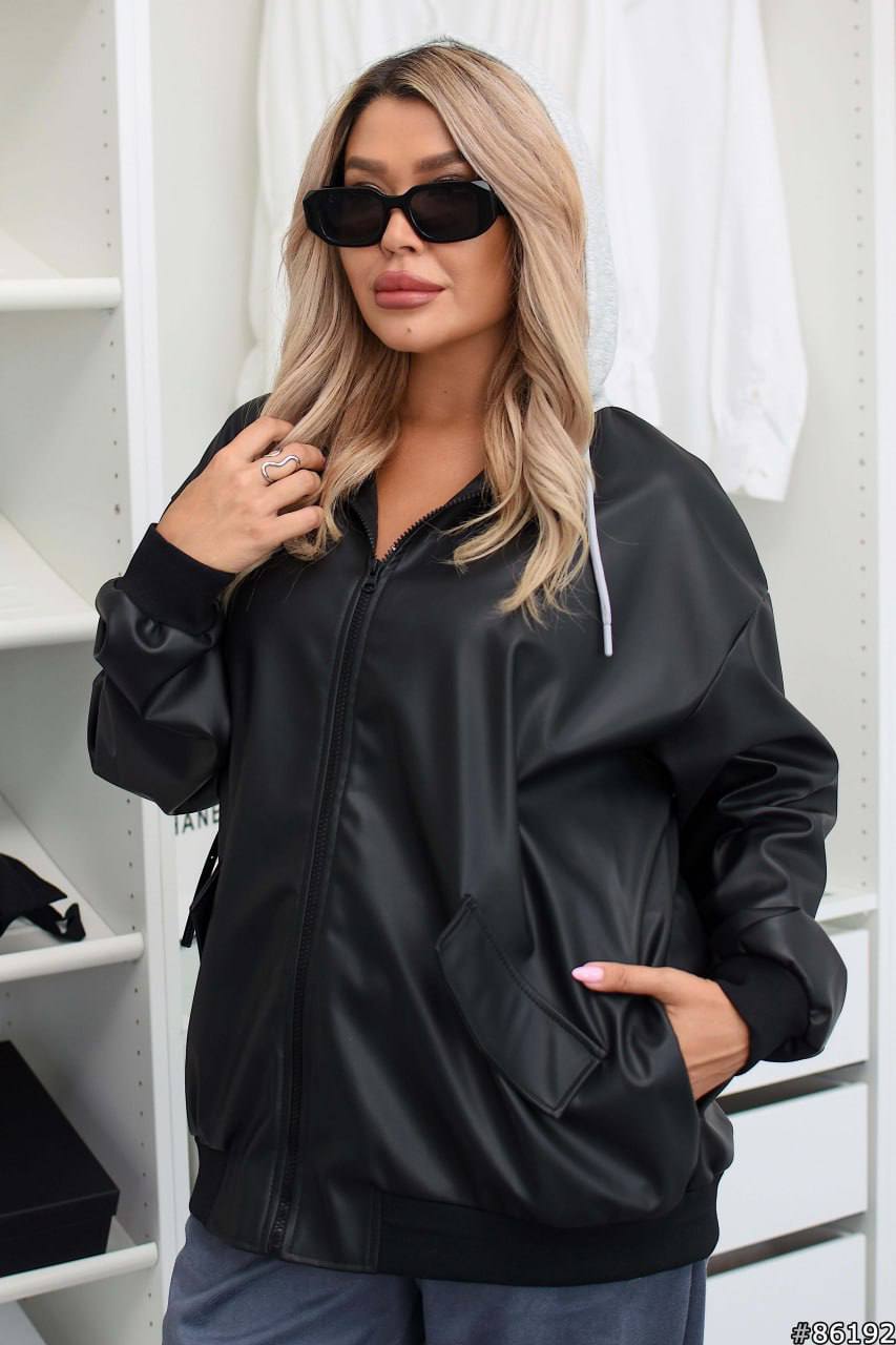 Hooded bomber jacket  - Twiggy Shop