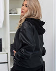 Hooded bomber jacket  - Twiggy Shop