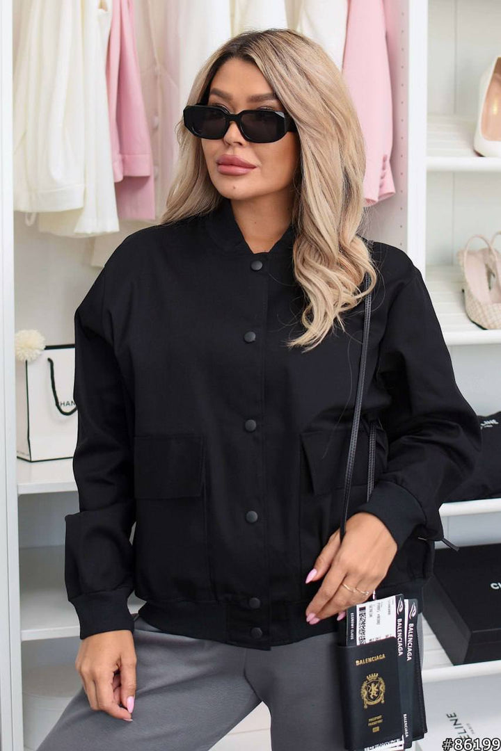 Denim bomber jacket  - Twiggy Shop