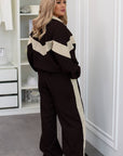 Ribbed velvet set with wide-leg trousers  - Twiggy Shop