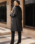 Set: long eco-leather jacket and pants - Twiggy Shop