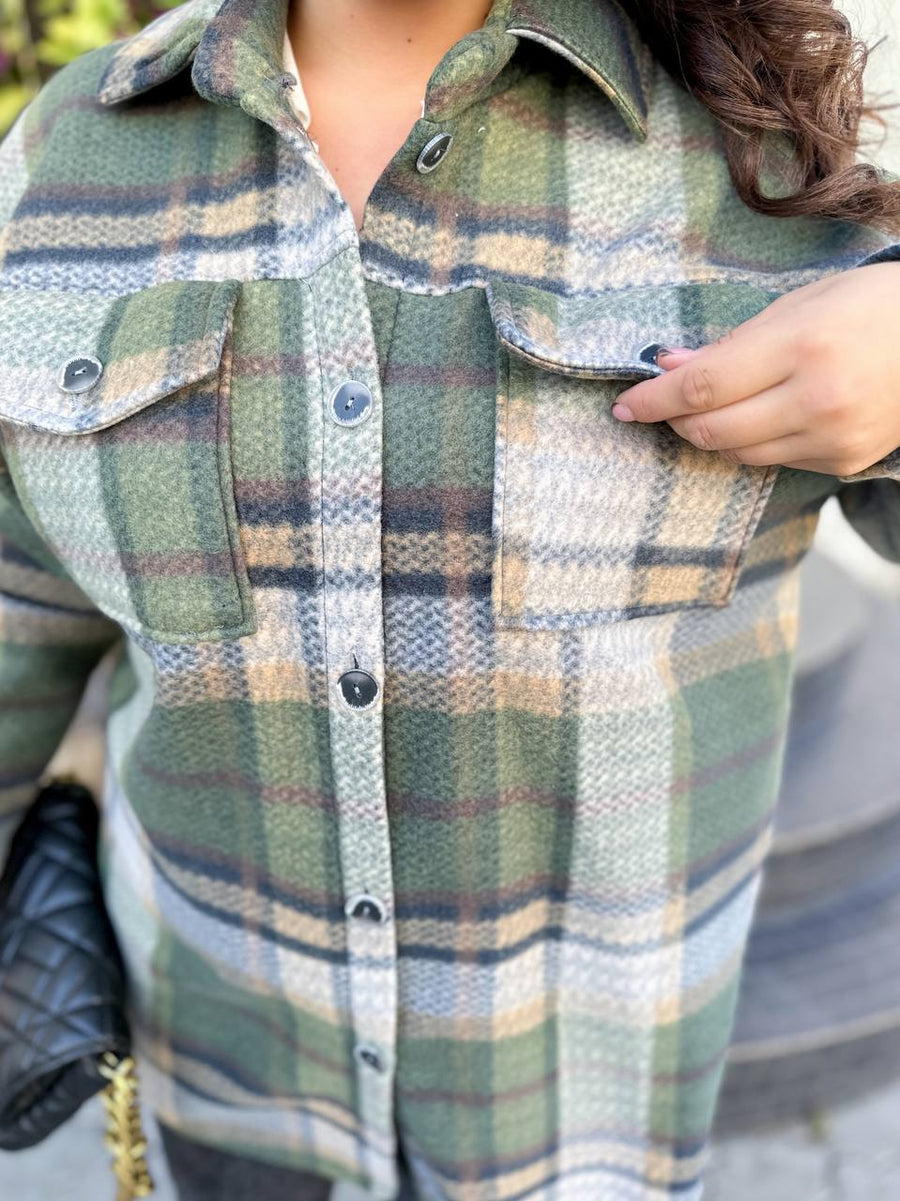 Warm checkered shirt - Twiggy Shop