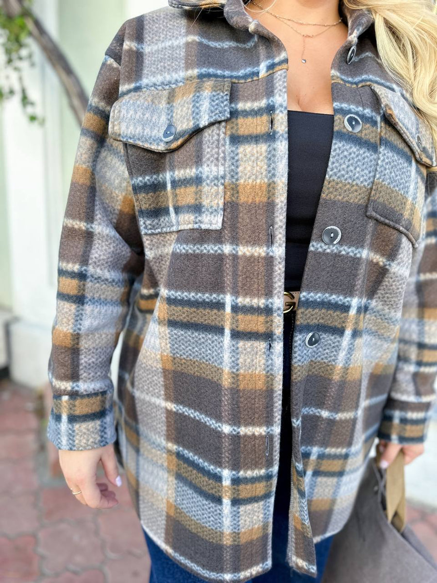 Warm checkered shirt - Twiggy Shop