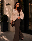Blouse met statementknopen