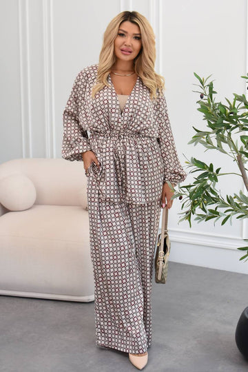 Satin printed set  - Twiggy Shop