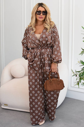 Satin printed set  - Twiggy Shop