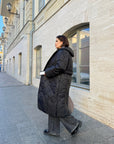 Puffer coat with an overlap - Twiggy Shop