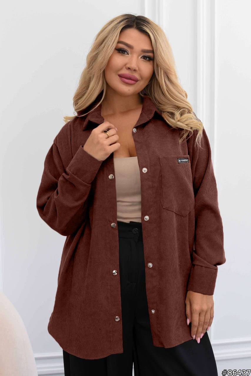 Corduroy velvet shirt  - Twiggy Shop