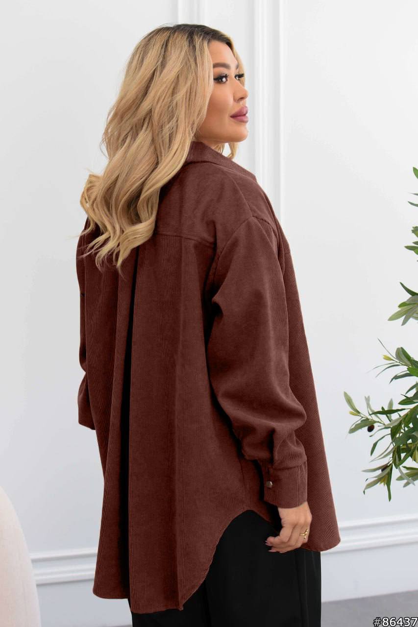 Corduroy velvet shirt  - Twiggy Shop