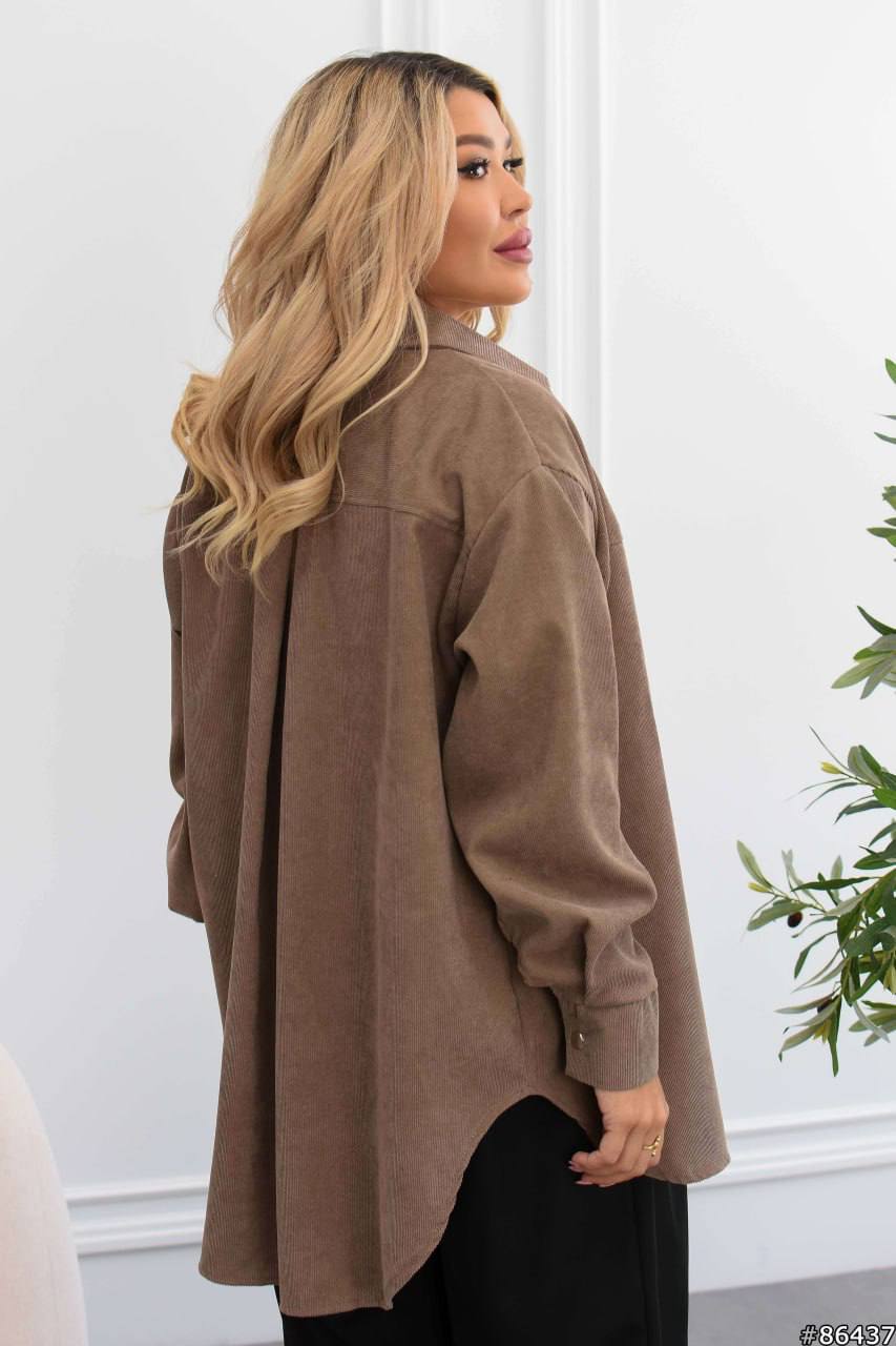 Corduroy velvet shirt  - Twiggy Shop