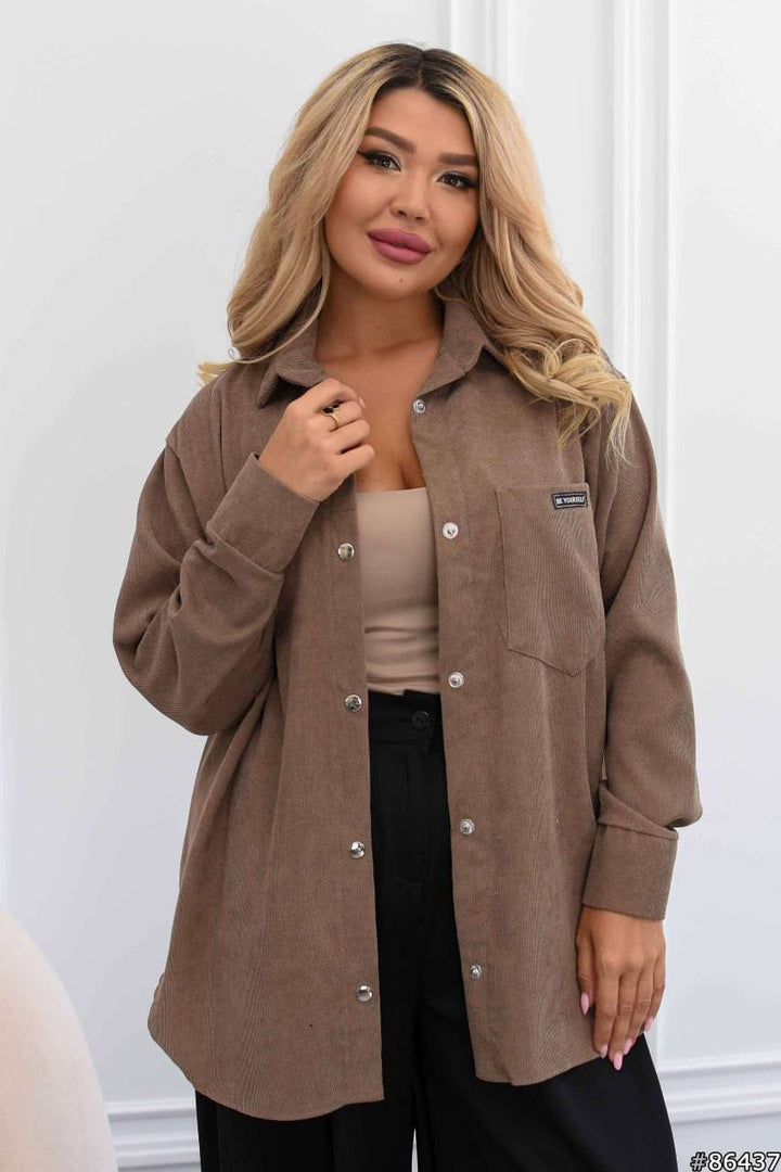 Corduroy velvet shirt  - Twiggy Shop