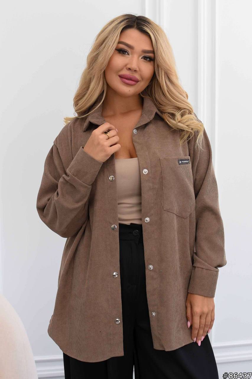 Corduroy velvet shirt  - Twiggy Shop