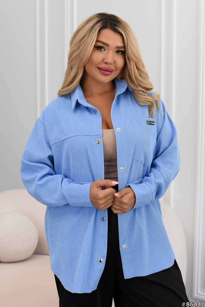 Corduroy velvet shirt  - Twiggy Shop