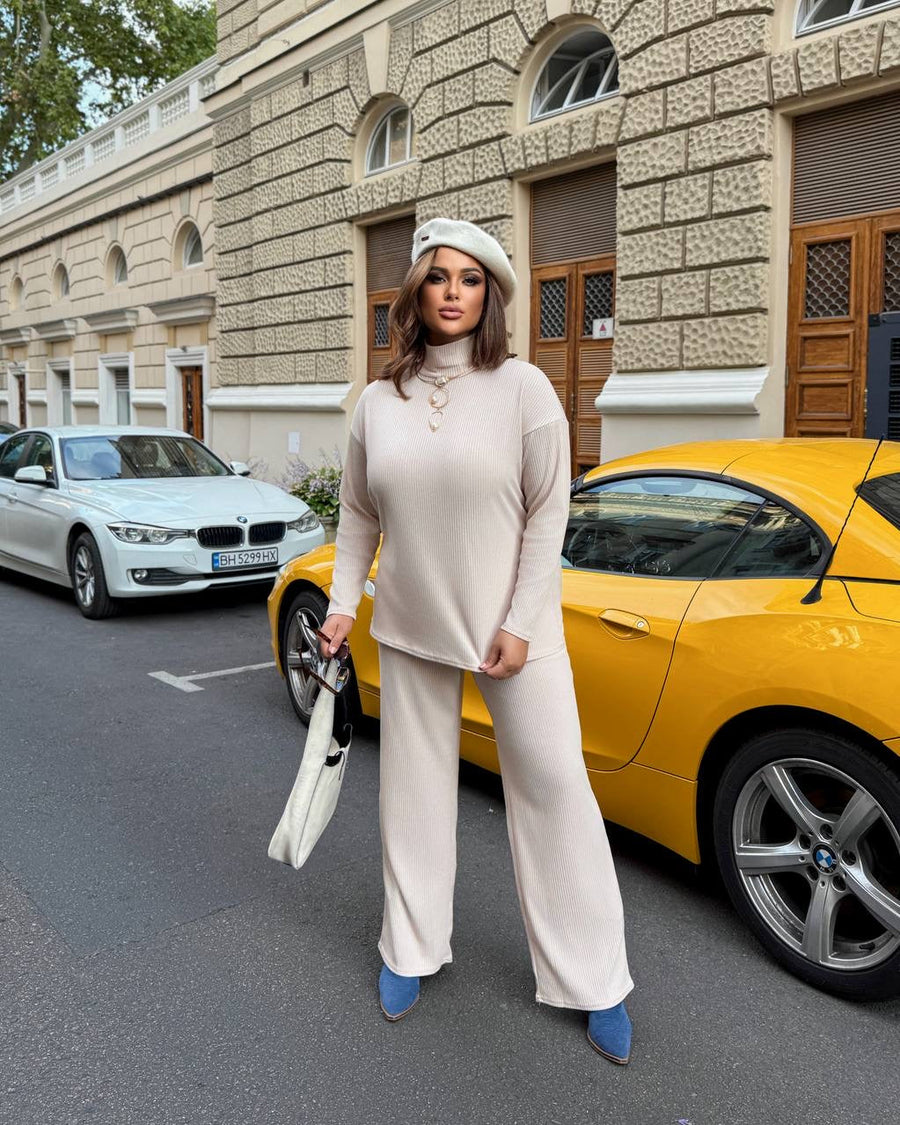 Ribbed knit set  - Twiggy Shop