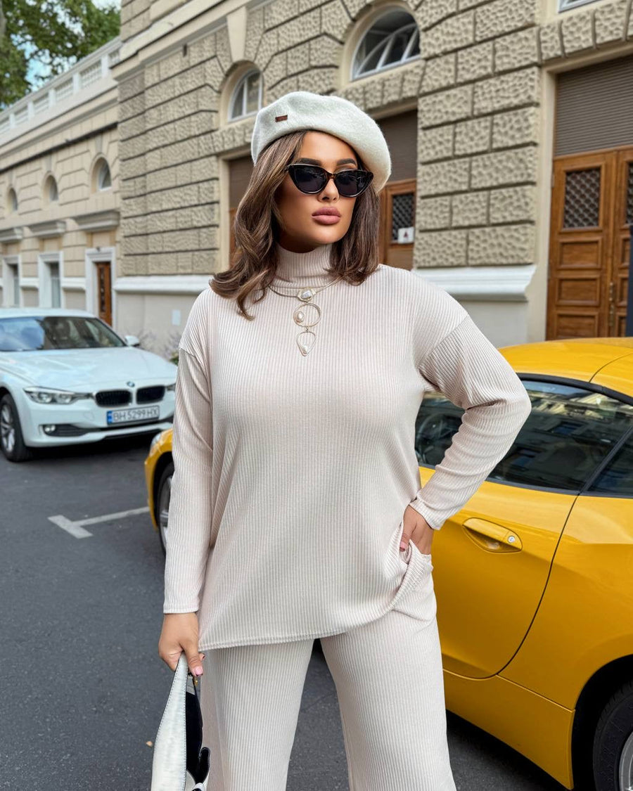 Ribbed knit set  - Twiggy Shop