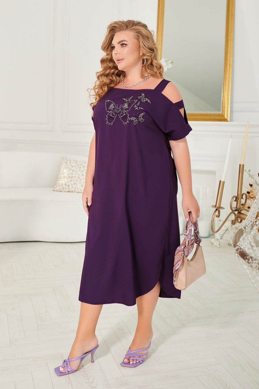 Dress decorated with stones - Twiggy Shop