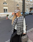 Checkered vest  - Twiggy Shop