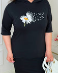 Knitwearен комплект с skirt от polyester и spandex, модел на Composition, с уup toбен и стиlinen  дизайн.