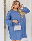 Къса рокля от структурирана Fabric с polyester и spandex, модел EU082025, изображение на стилна дамска дреха