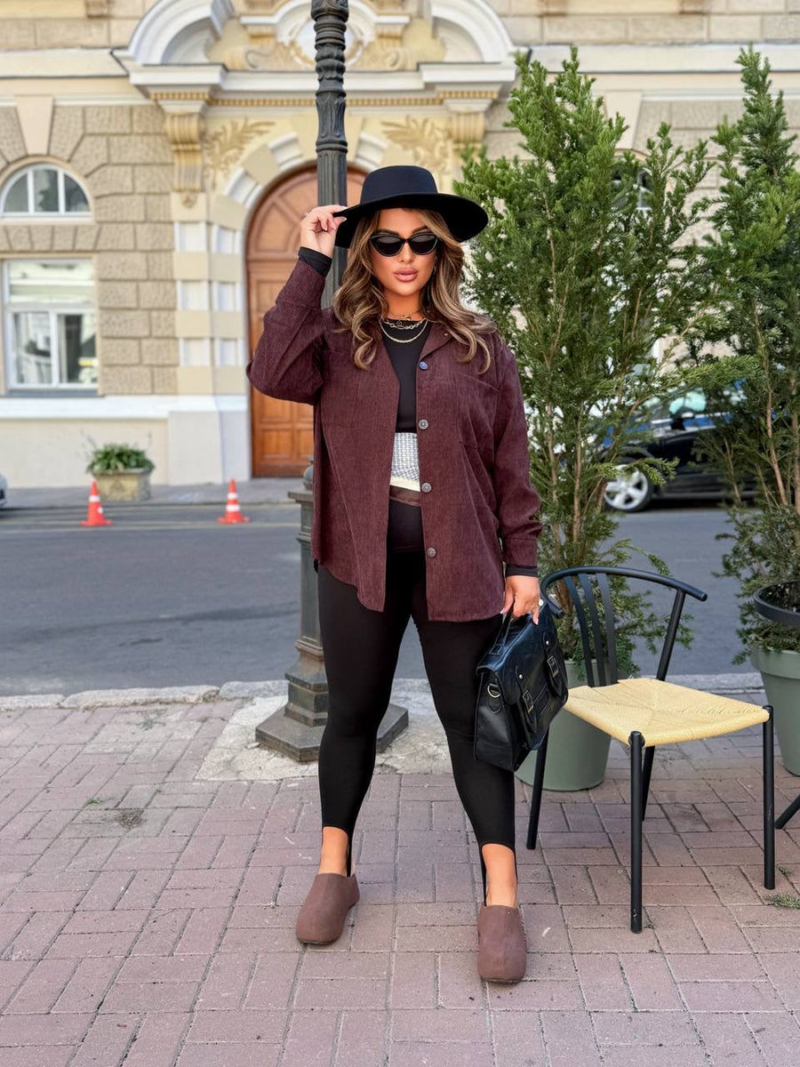 Corduroy velvet shirt  - Twiggy Shop