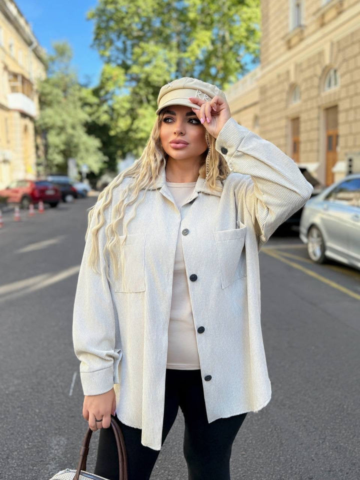 Corduroy velvet shirt  - Twiggy Shop