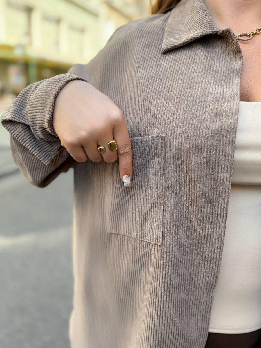 Corduroy velvet shirt  - Twiggy Shop