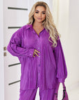 Structured fabric set  EU082025, polyester 97% и spandex 3%, показан в изображението.